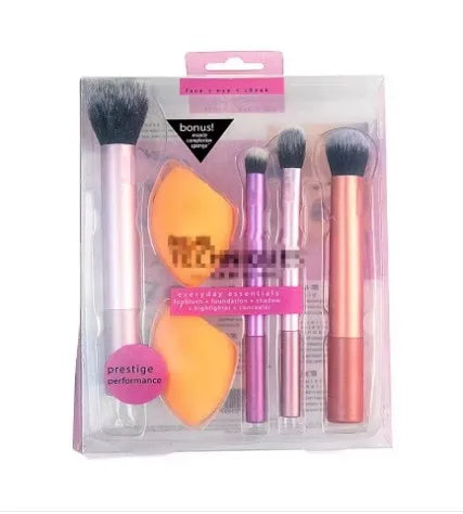 NoviaGlow 8pcs Professional Makeup Brush Set – Soft Synthetic Bristles, Cruelty-Free, Easy to Clean, for Foundation, Blush & Eyeshadow