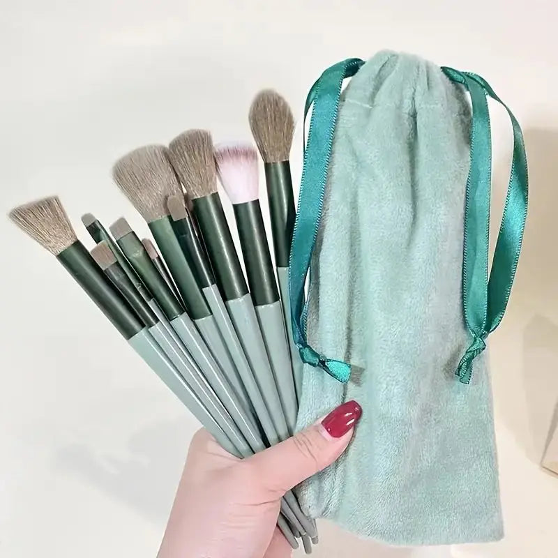 NoviaGlow Professional Makeup Brush Set – 13/14/15/16 Piece Soft Fluffy Face & Eye Brushes with Kabuki & Storage Bag