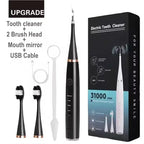 NoviaGlow Sonic Electric Toothbrush 3-in-1 – Tartar Remover, Teeth Whitening, USB Rechargeable with Replaceable Brush Heads