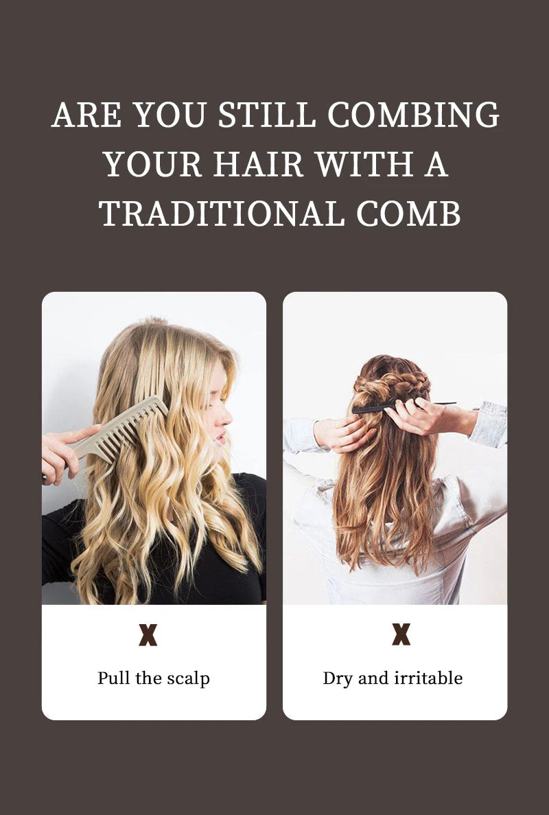 NoviaGlow Scalp Massage Hair Brush – Anti-Static Detangler