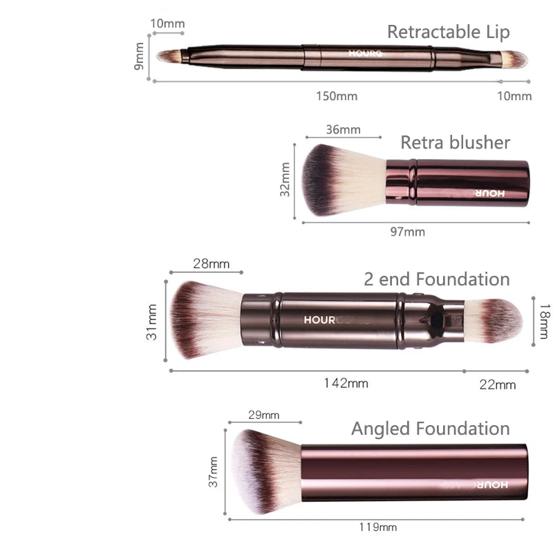 NoviaGlow Pro Makeup Brush – Foundation, Contour & Blush Applicator