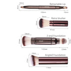 NoviaGlow Pro Makeup Brush – Foundation, Contour & Blush Applicator