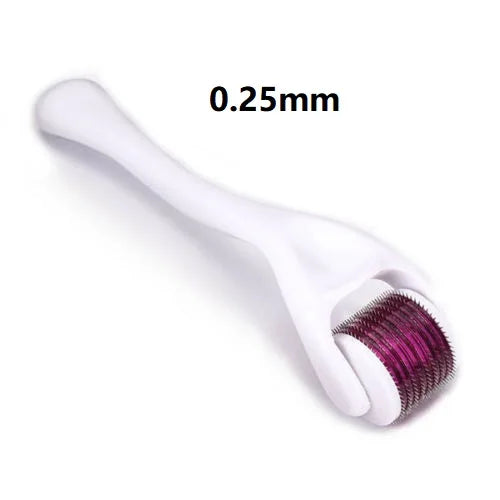 NoviaGlow Derma Roller – 540 Titanium Microneedles for Beard & Skin Care (0.2mm / 0.25mm / 0.3mm)