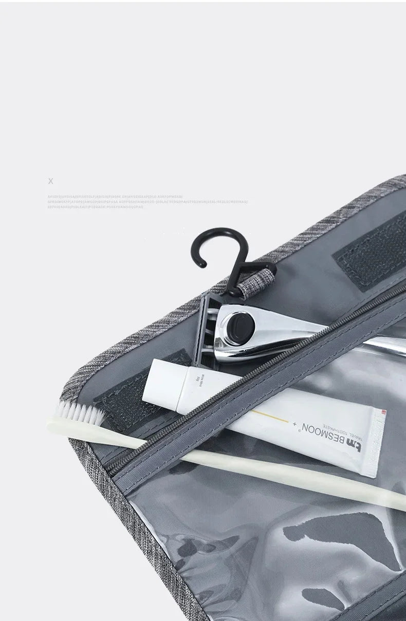 NoviaGlow Waterproof Travel Toiletry Bag – Hanging Cosmetic & Grooming Organizer