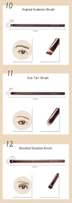 NoviaGlow Hourglass Makeup Brush – Professional Retractable Brush for Foundation, Powder, Blush, Bronzer, Eyeshadow & More