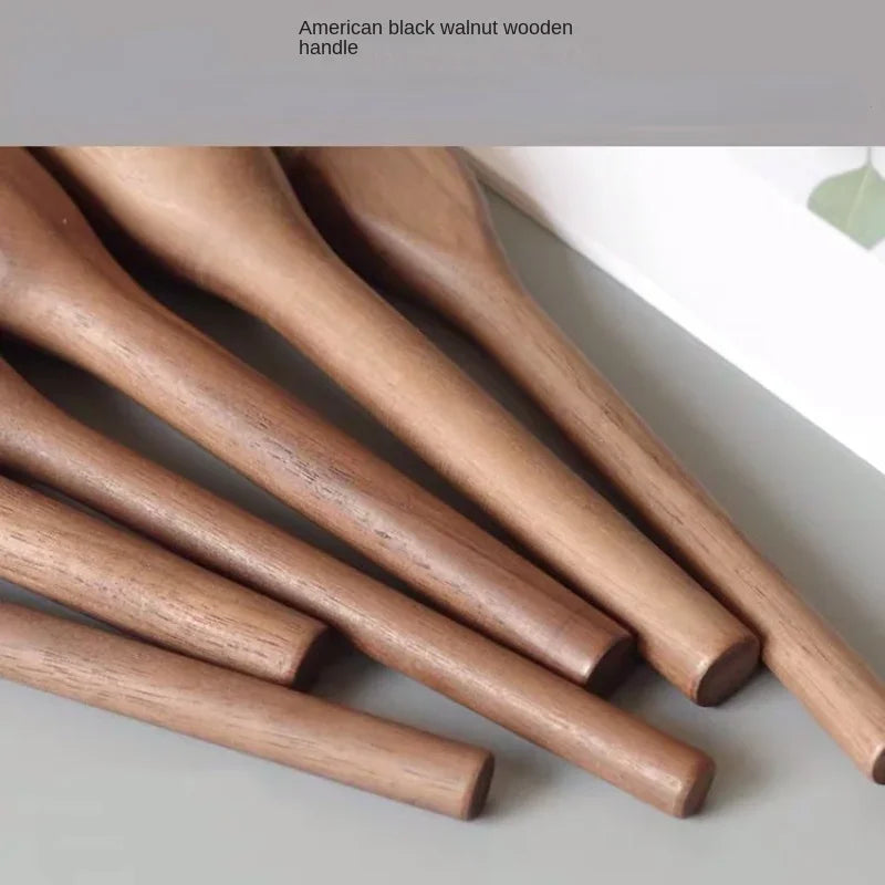 NoviaGlow European Vintage Walnut Wood Handle Makeup Brush – Ultra-Soft Powder, Blush, Contour & Foundation Brush