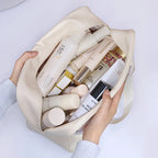 NoviaGlow Transparent Travel Makeup Bag – Waterproof Organizer