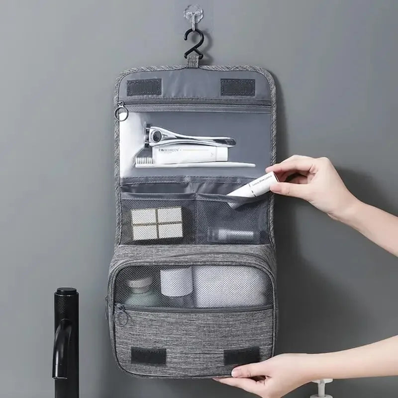 NoviaGlow Waterproof Travel Toiletry Bag – Hanging Cosmetic & Grooming Organizer