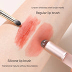 NoviaGlow Mini Silicone Lip Brush with Cover – Reusable Lipstick, Lip Gloss & Concealer Applicator for Smooth, Precise Makeup