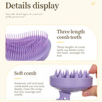 NoviaGlow 3-Piece Wheat Straw Hair Brush & Comb Set