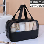 NoviaGlow Transparent Travel Makeup Bag – Waterproof Organizer