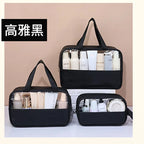 NoviaGlow Transparent Travel Makeup Bag – Waterproof Organizer