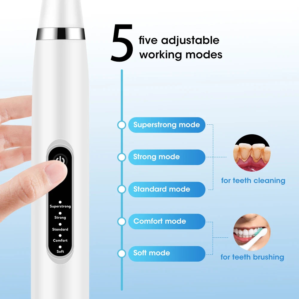 NoviaGlow Ultrasonic Tooth Cleaner – Plaque & Tartar Remover