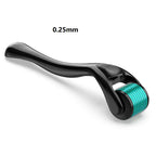 NoviaGlow Derma Roller – 540 Titanium Microneedles for Beard & Skin Care (0.2mm / 0.25mm / 0.3mm)