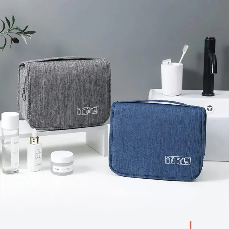 NoviaGlow Waterproof Travel Toiletry Bag – Hanging Cosmetic & Grooming Organizer
