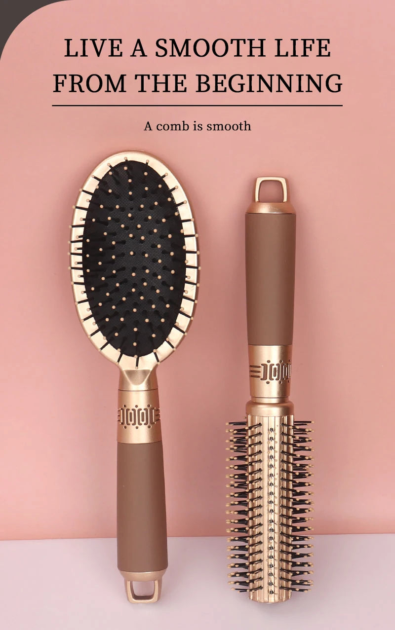 NoviaGlow Scalp Massage Hair Brush – Anti-Static Detangler