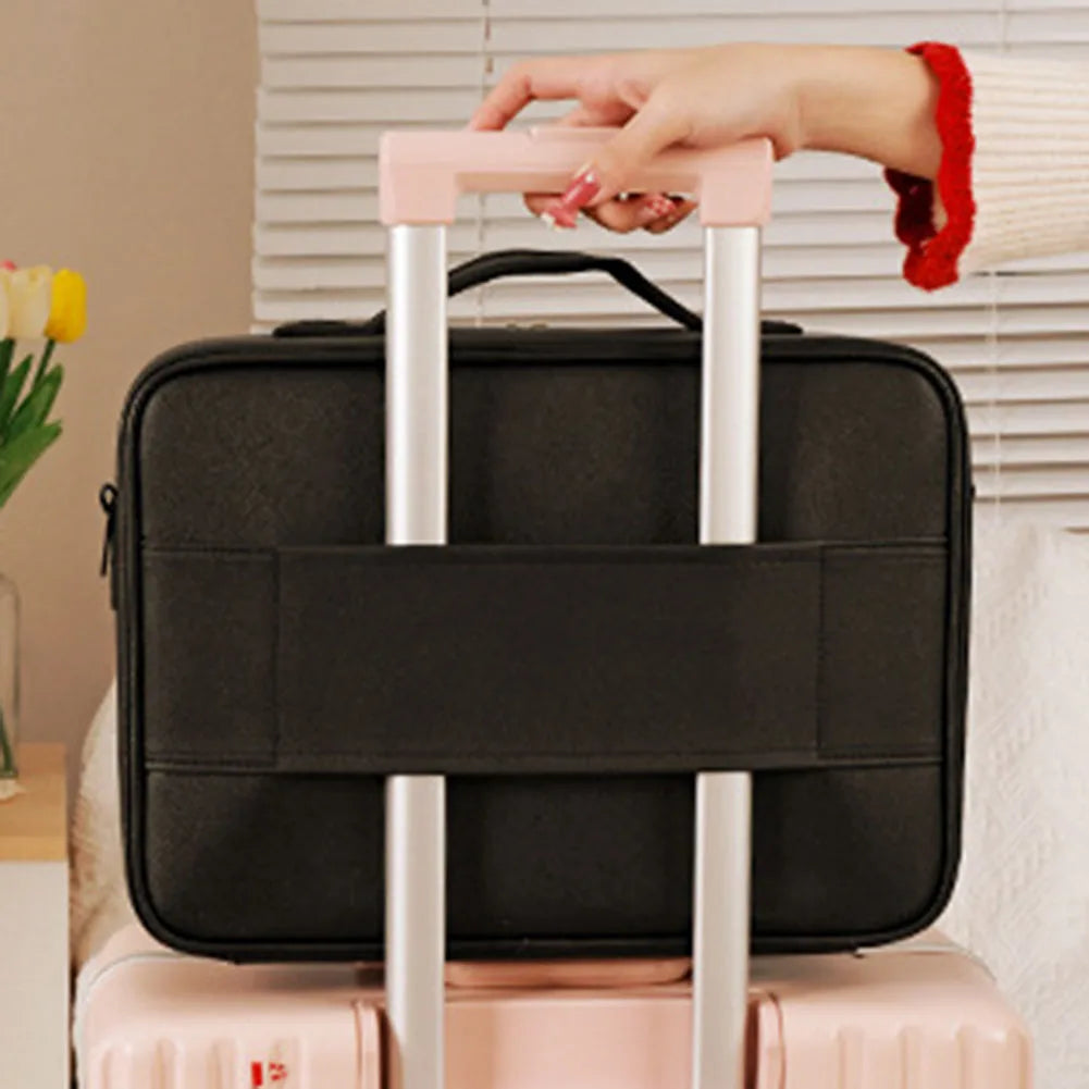 NoviaGlow Smart LED Makeup Bag – Travel Cosmetic Case