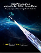 NoviaGlow Sonic Electric Toothbrush 3-in-1 – Tartar Remover, Teeth Whitening, USB Rechargeable with Replaceable Brush Heads
