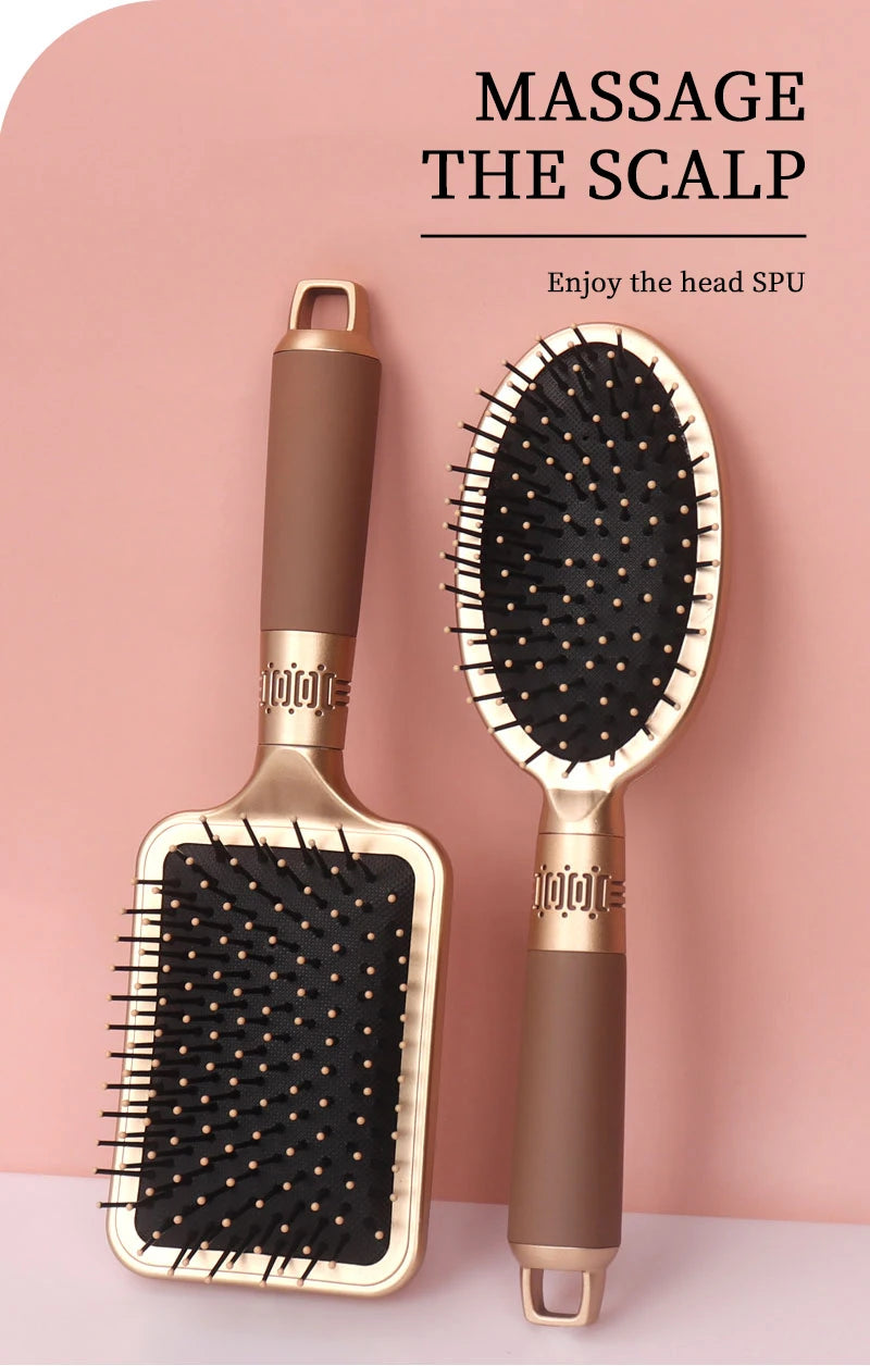 NoviaGlow Scalp Massage Hair Brush – Anti-Static Detangler
