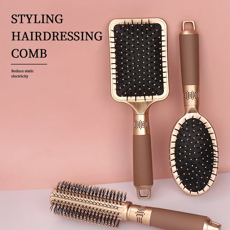 NoviaGlow Scalp Massage Hair Brush – Anti-Static Detangler