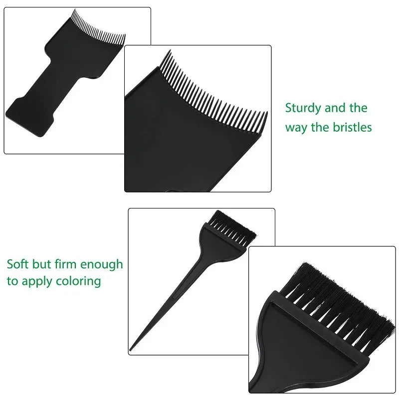 NoviaGlow Professional Hair Dyeing Kit – Brush, Comb & Apron Set
