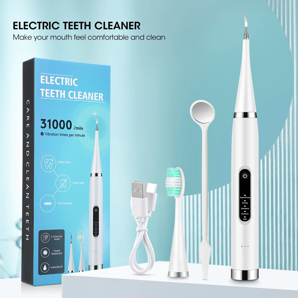 NoviaGlow Ultrasonic Tooth Cleaner – Plaque & Tartar Remover