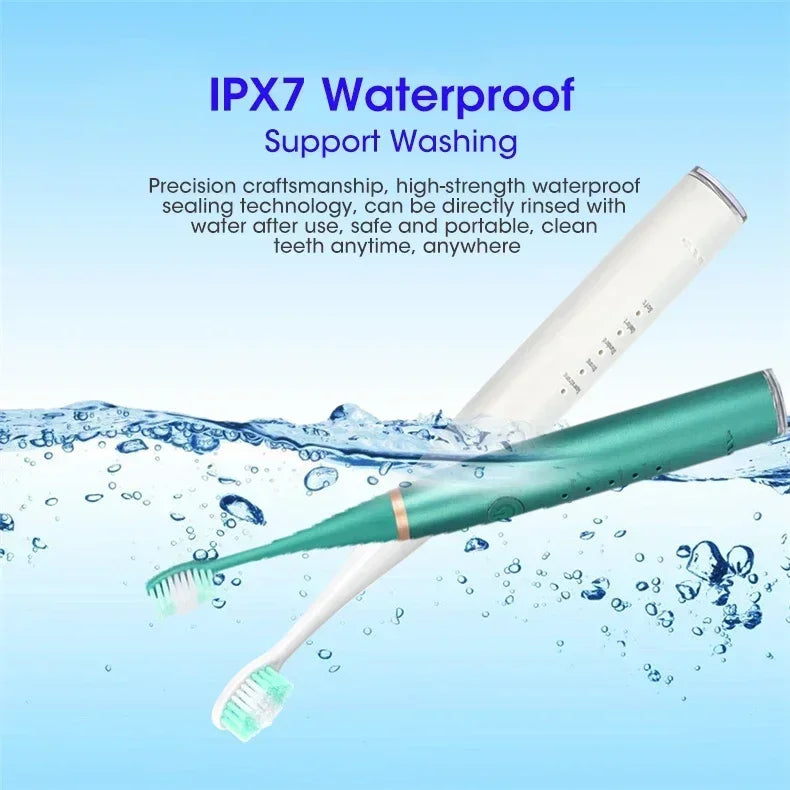 NoviaGlow Sonic Electric Toothbrush 3-in-1 – Tartar Remover, Teeth Whitening, USB Rechargeable with Replaceable Brush Heads