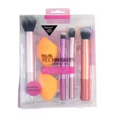 NoviaGlow 8pcs Professional Makeup Brush Set – Soft Synthetic Bristles, Cruelty-Free, Easy to Clean, for Foundation, Blush & Eyeshadow