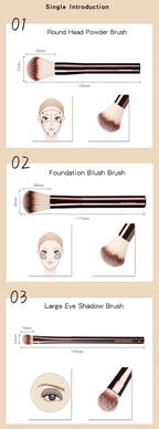 NoviaGlow Hourglass Makeup Brush – Professional Retractable Brush for Foundation, Powder, Blush, Bronzer, Eyeshadow & More