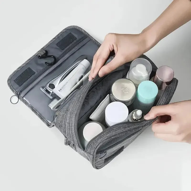 NoviaGlow Waterproof Travel Toiletry Bag – Hanging Cosmetic & Grooming Organizer