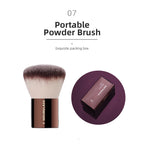 NoviaGlow Hourglass Makeup Brush – Professional Retractable Brush for Foundation, Powder, Blush, Bronzer, Eyeshadow & More