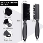 NoviaGlow 4-Piece Barber Grooming Set – Brush, Comb & Spray
