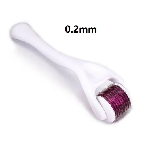 NoviaGlow Derma Roller – 540 Titanium Microneedles for Beard & Skin Care (0.2mm / 0.25mm / 0.3mm)