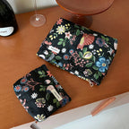NoviaGlow Mini Cosmetic Pouch – Plant Print Storage Bag
