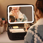 NoviaGlow Smart LED Makeup Bag – Travel Cosmetic Case