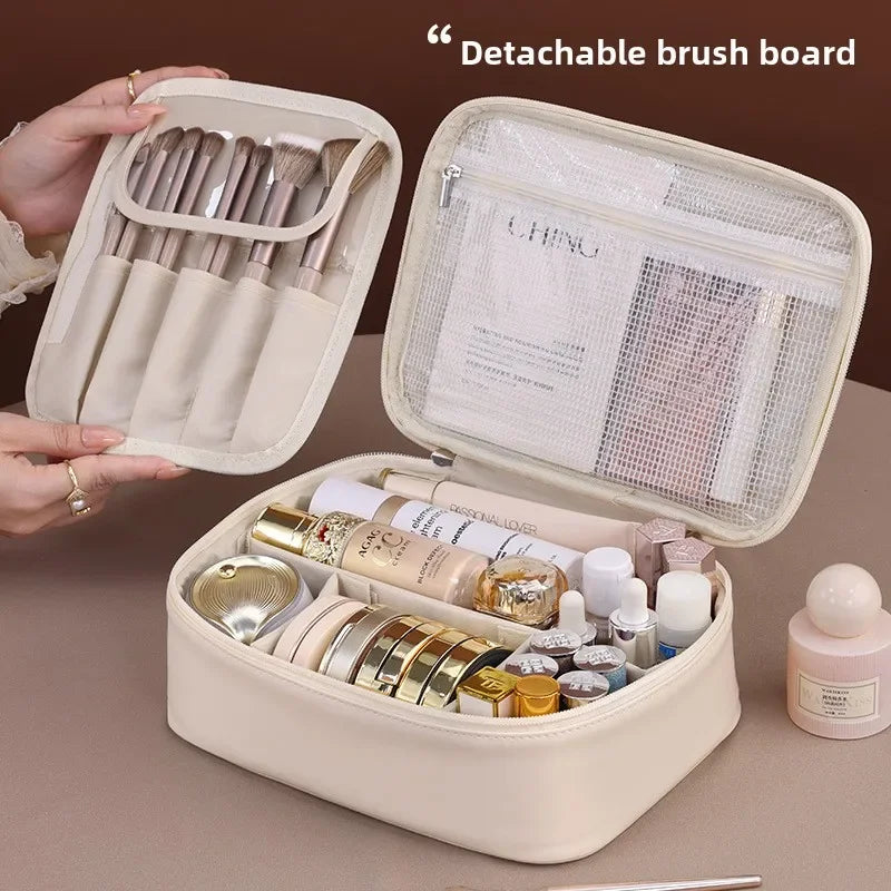 NoviaGlow Luxury PU Leather Cosmetic Bag – Travel Organizer