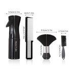 NoviaGlow 4-Piece Barber Grooming Set – Brush, Comb & Spray
