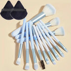 NoviaGlow 12-Piece Makeup Brush Set – Professional Face & Eye Brushes
