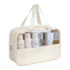 NoviaGlow Transparent Travel Makeup Bag – Waterproof Organizer