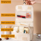 NoviaGlow Travel Makeup Bag – Waterproof Hanging Organizer
