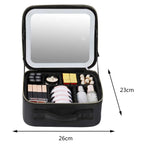 NoviaGlow Smart LED Makeup Bag – Travel Cosmetic Case