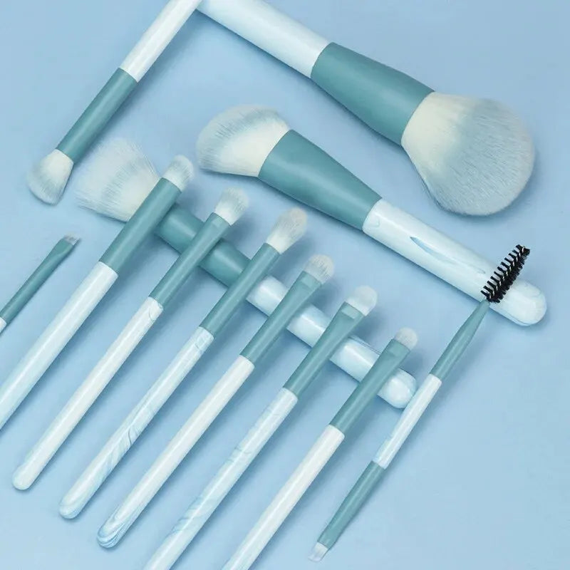 NoviaGlow 12-Piece Makeup Brush Set – Professional Face & Eye Brushes