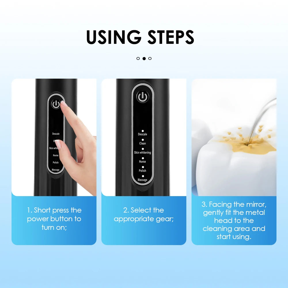 NoviaGlow Ultrasonic Tooth Cleaner – Plaque & Tartar Remover
