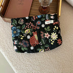 NoviaGlow Mini Cosmetic Pouch – Plant Print Storage Bag