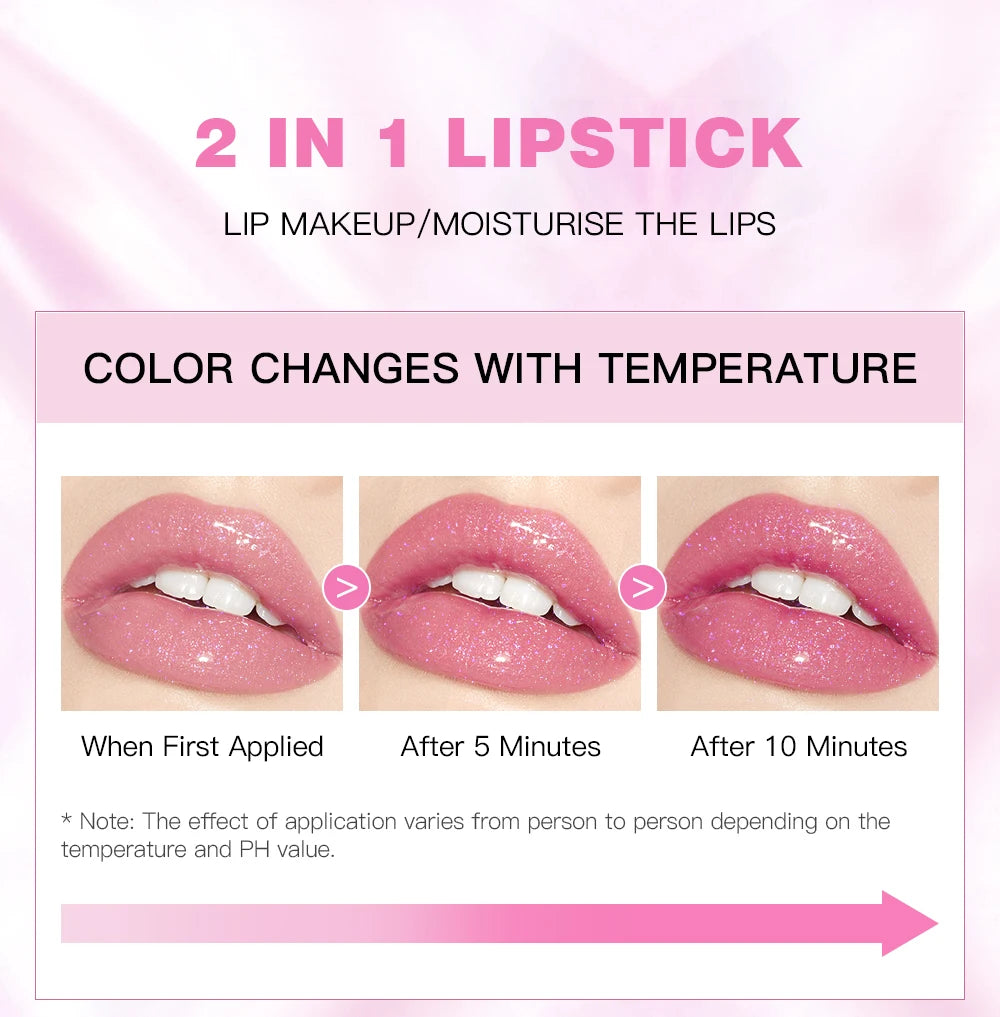 NoviaGlow Crystal Jelly Glitter Lipstick
