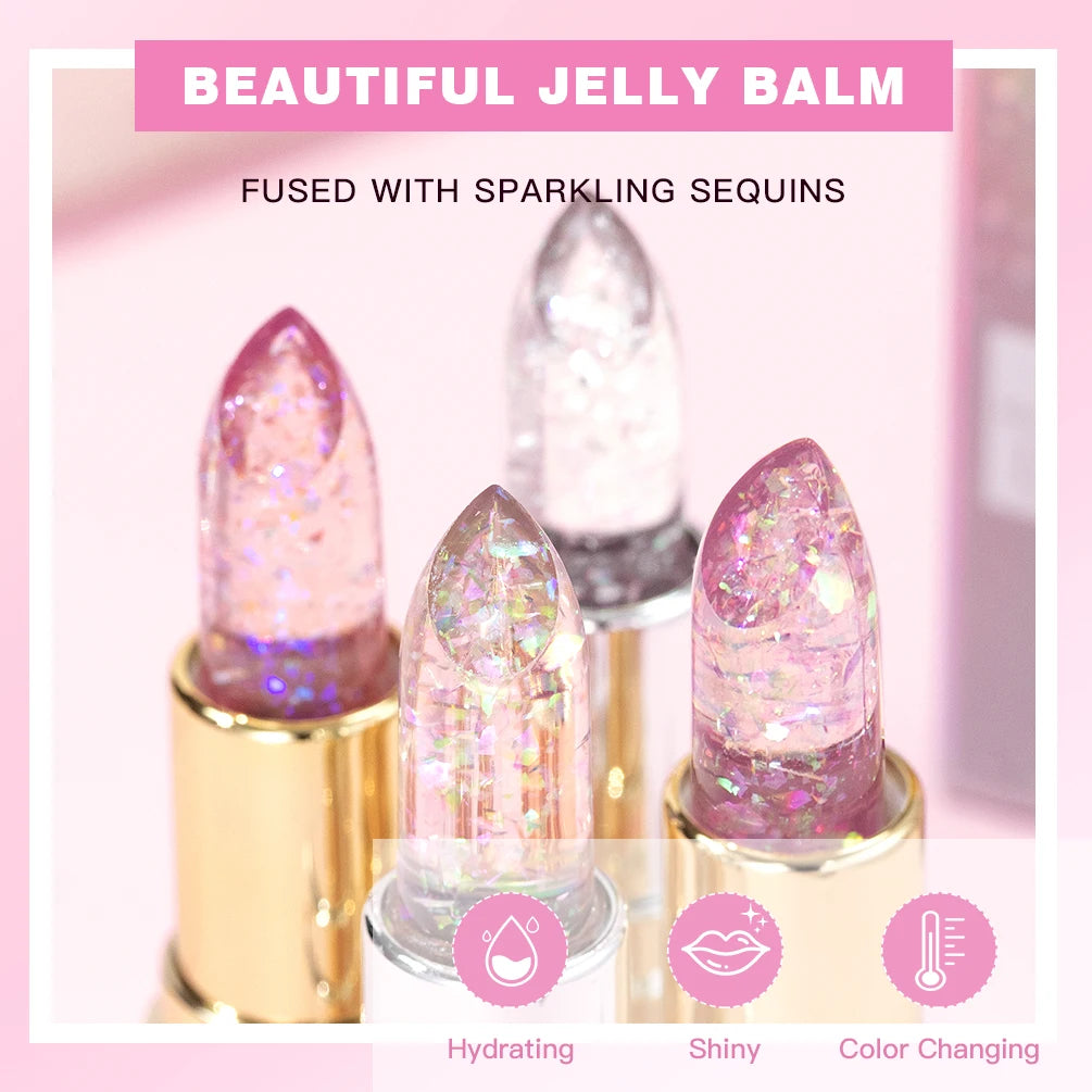 NoviaGlow Crystal Jelly Glitter Lipstick