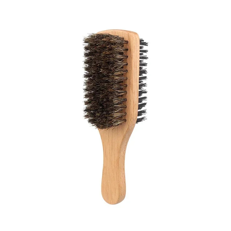 NoviaGlow Double-Sided Wooden Beard Brush