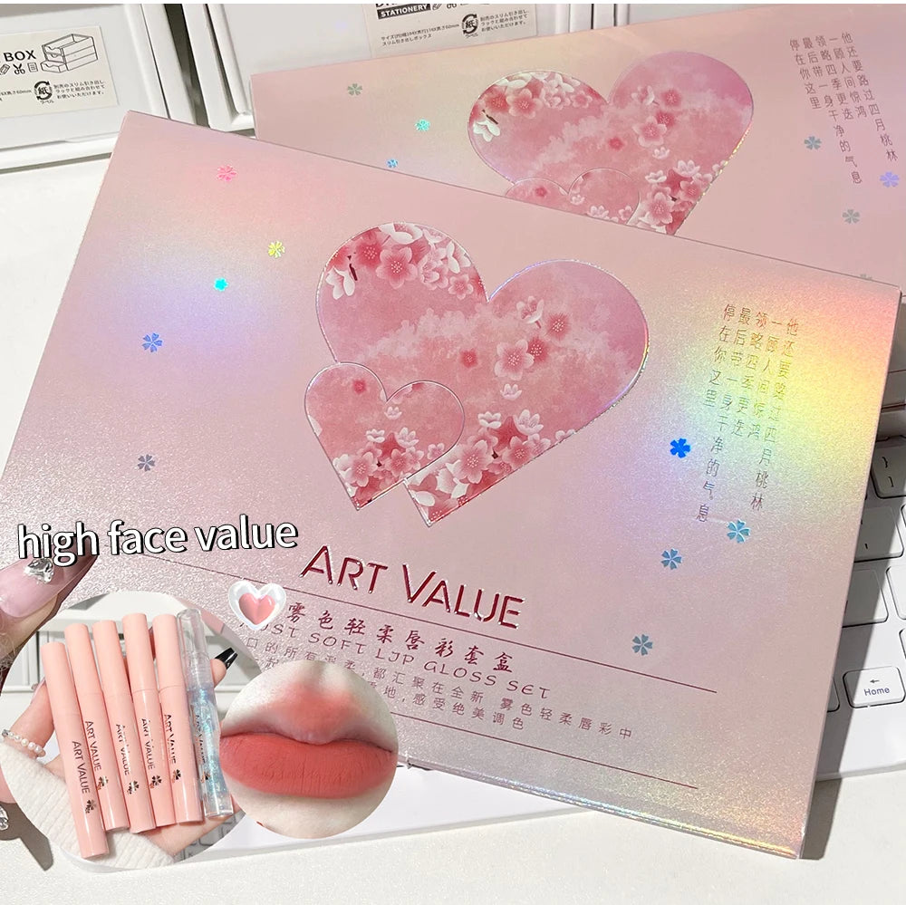 tinted lip gloss and oil set