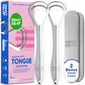 Stainless Steel Tongue Cleaner with Case