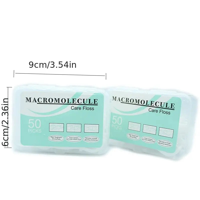 50pcs Dental Floss Picks for Oral Care and Gum Health